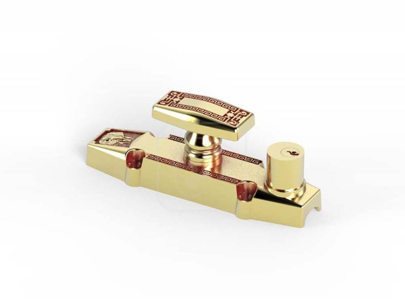 Chốt cremone đồng có khóa KEHC2806