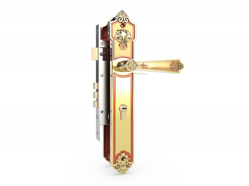 Khóa cửa ra vào bằng đồng HC8562