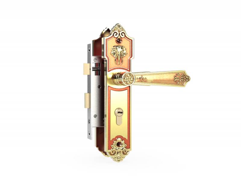 Khóa cửa thông phòng bằng đồng HC5862