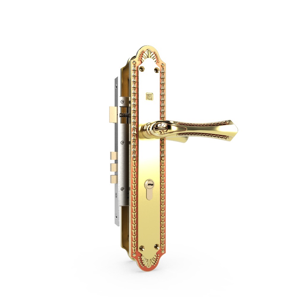Khóa tay nắm cửa chính bằng đồng HC8561D