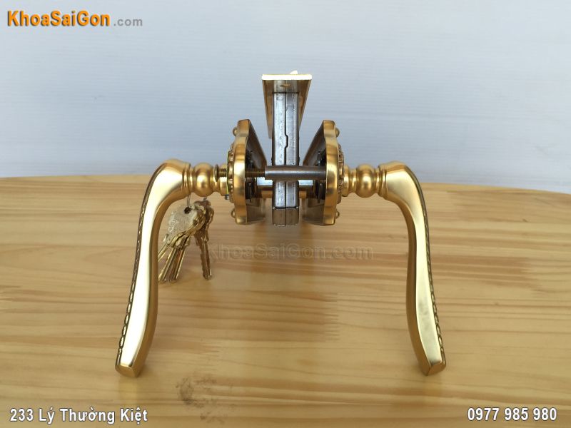 Kh&oacute;a cửa gỗ tay gạt Elupo EL-5602 -2