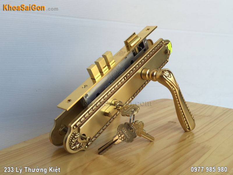 Kh&oacute;a cửa gỗ tay gạt Elupo EL-5602 -5