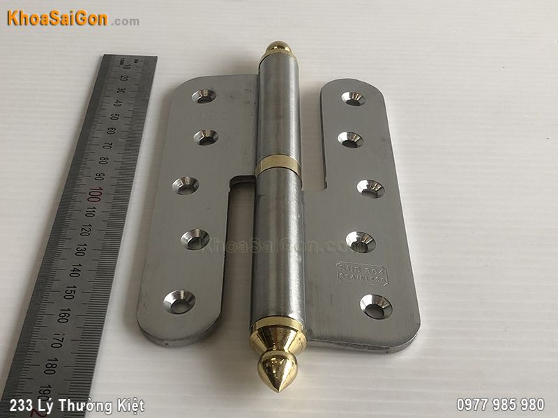 Bản lề cối inox SUS-304 ch&oacute;p đồng nhọn QH-10 -2