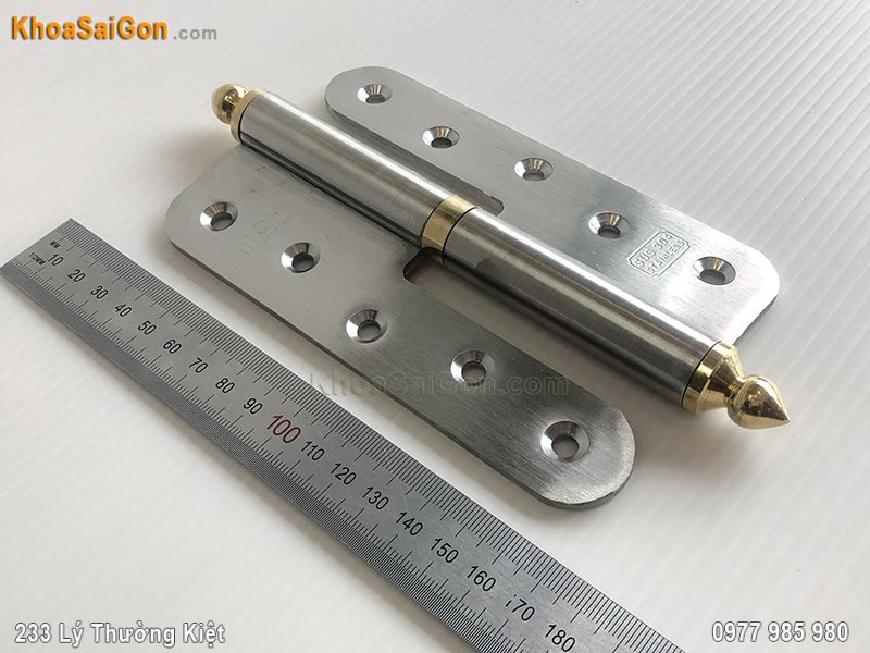 Bản lề cối inox SUS-304 ch&oacute;p đồng nhọn QH-10 -4