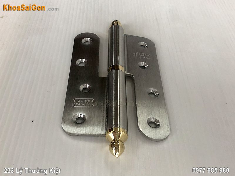 Bản lề cối inox SUS-304 chóp đồng nhọn QH-05 -3 Bản lề cối inox SUS-304 chóp đồng nhọn QH-05 -3