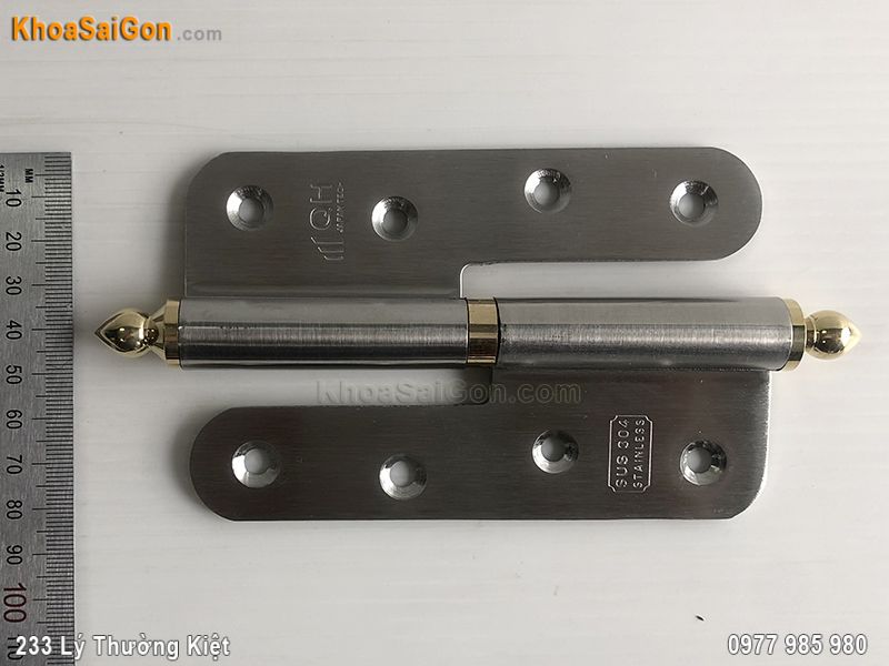 Bản lề cối inox SUS-304 chóp đồng nhọn QH-05 -5 Bản lề cối inox SUS-304 chóp đồng nhọn QH-05 -5