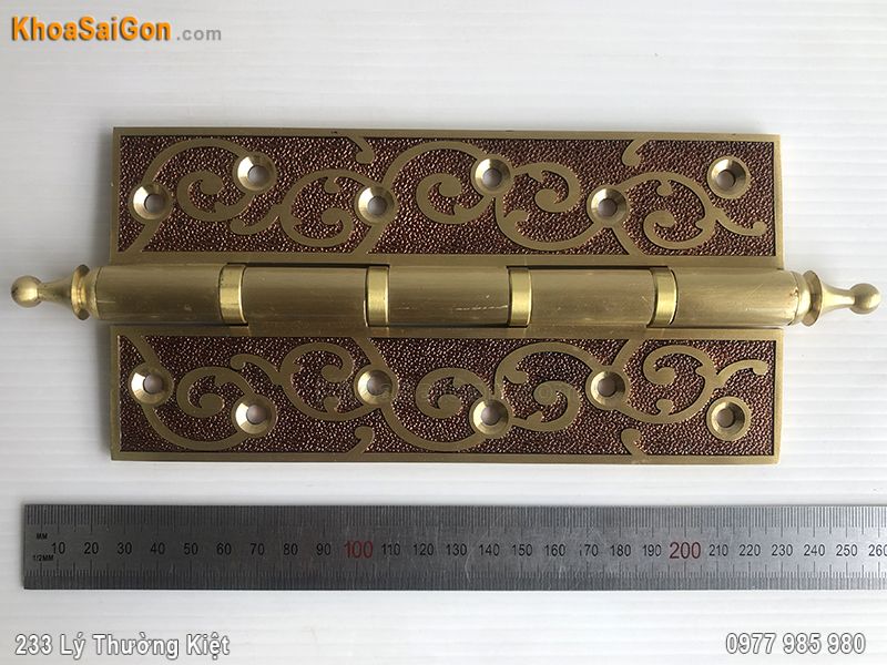Bản lề l&aacute; đồng hoa d&acirc;y loại 20 cm -1