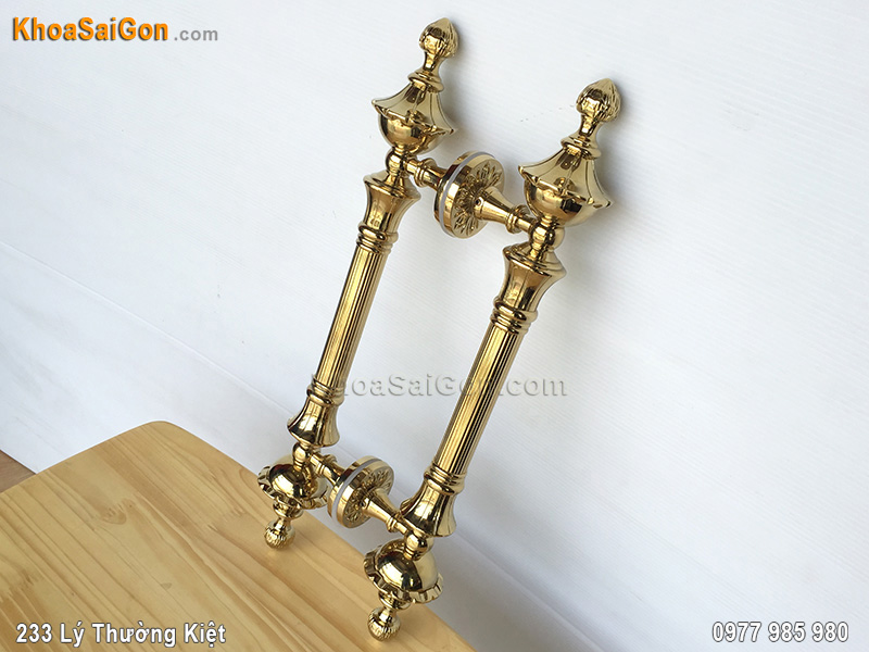 Tay nắm cửa bằng đồng thau -1
