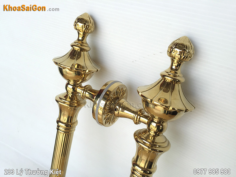 Tay nắm cửa bằng đồng thau -2