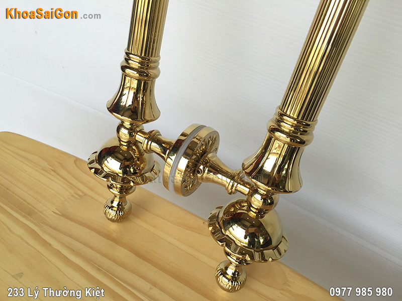 Tay nắm cửa bằng đồng thau -3