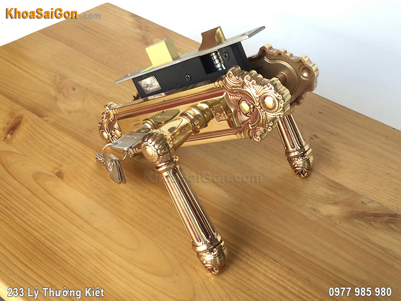 Kh&oacute;a tay gạt cửa th&ocirc;ng ph&ograve;ng HC5826 -7