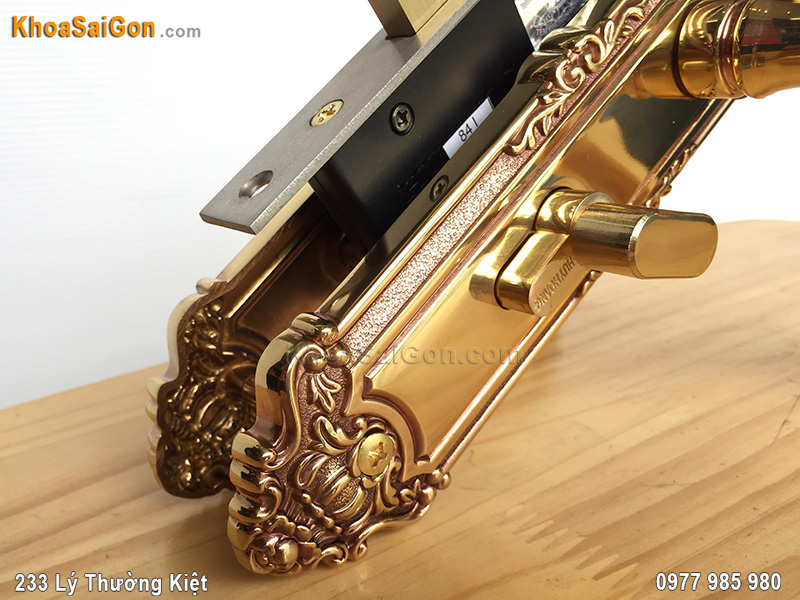 Kh&oacute;a tay gạt cửa th&ocirc;ng ph&ograve;ng HCP5829 -3