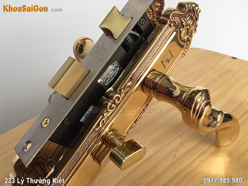 Kh&oacute;a tay gạt cửa th&ocirc;ng ph&ograve;ng HCP5829 -4