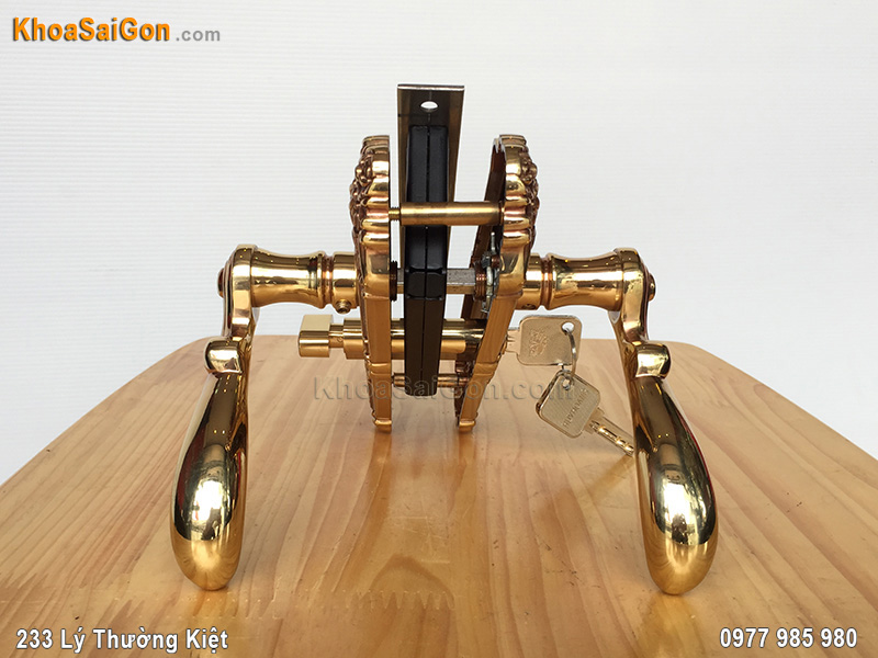 Kh&oacute;a tay gạt cửa th&ocirc;ng ph&ograve;ng HCP5829 -5