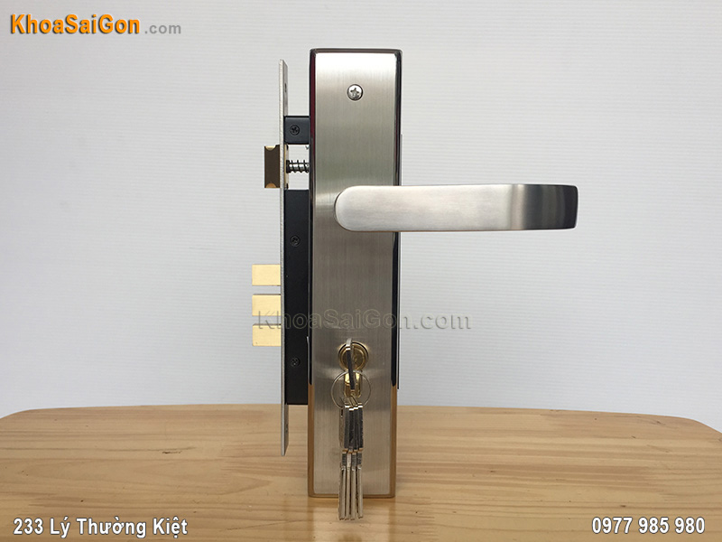 Kh&oacute;a tay gạt inox Huy Ho&agrave;ng SS8510 -6
