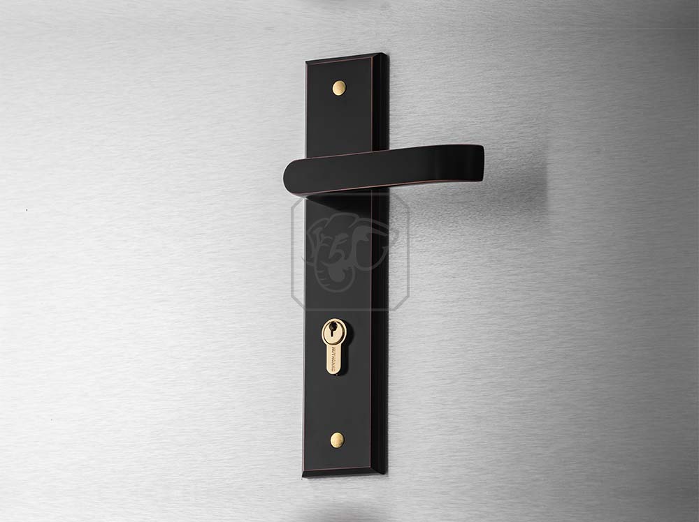Kh&oacute;a tay nắm cửa m&agrave;u đen TNSS8510-ABC -2