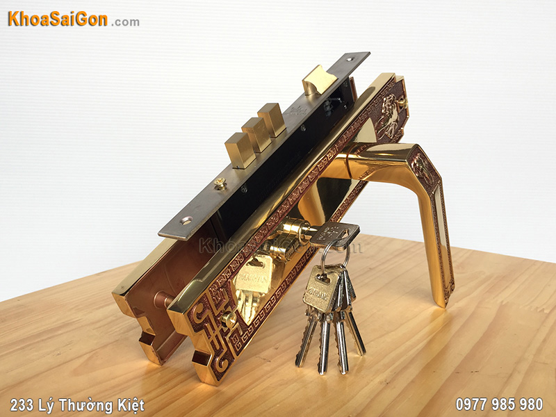 Kh&oacute;a tay nắm cửa ra v&agrave;o HCP8528 -3