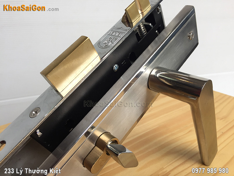 Kh&oacute;a cửa th&ocirc;ng ph&ograve;ng inox Việt Tiệp 04475 - 2