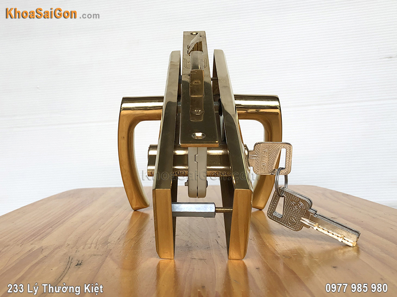 Kh&oacute;a tay gạt inox Việt Tiệp 04165 - 3