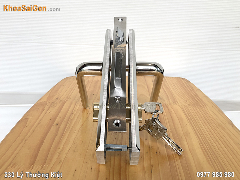 Kh&oacute;a tay gạt inox Việt Tiệp 04193 - 3