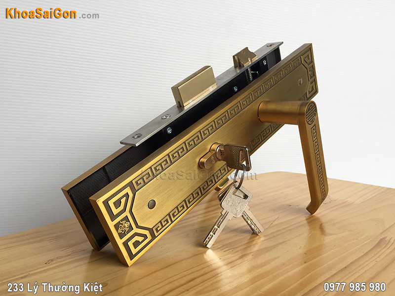 Kh&oacute;a tay nắm cửa ch&iacute;nh Việt Tiệp 04938 - 1