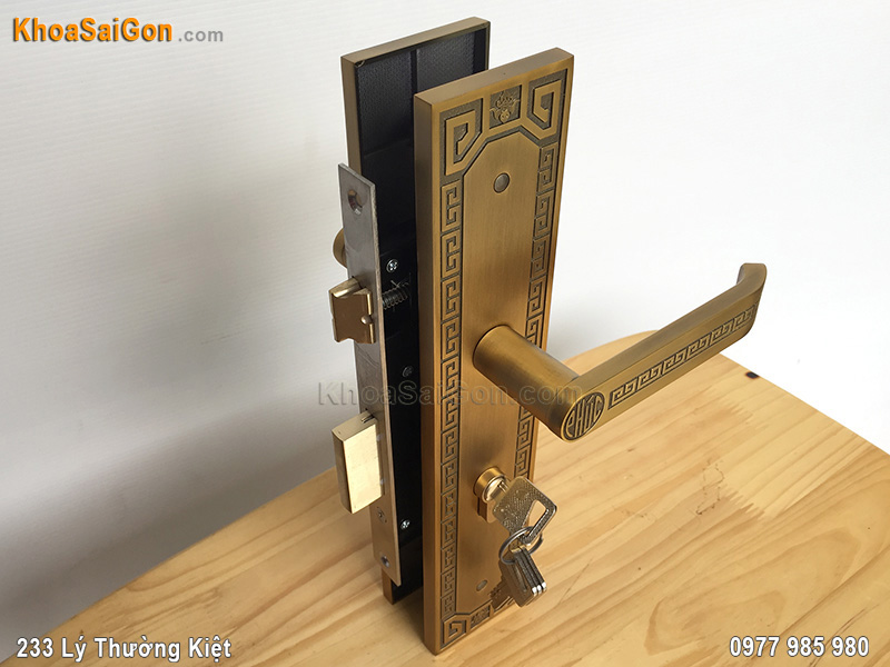 Kh&oacute;a tay nắm cửa ch&iacute;nh Việt Tiệp 04938 - 5