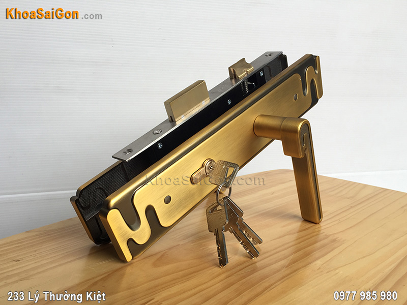 Kh&oacute;a tay nắm cửa ch&iacute;nh Việt Tiệp 04939 - 1