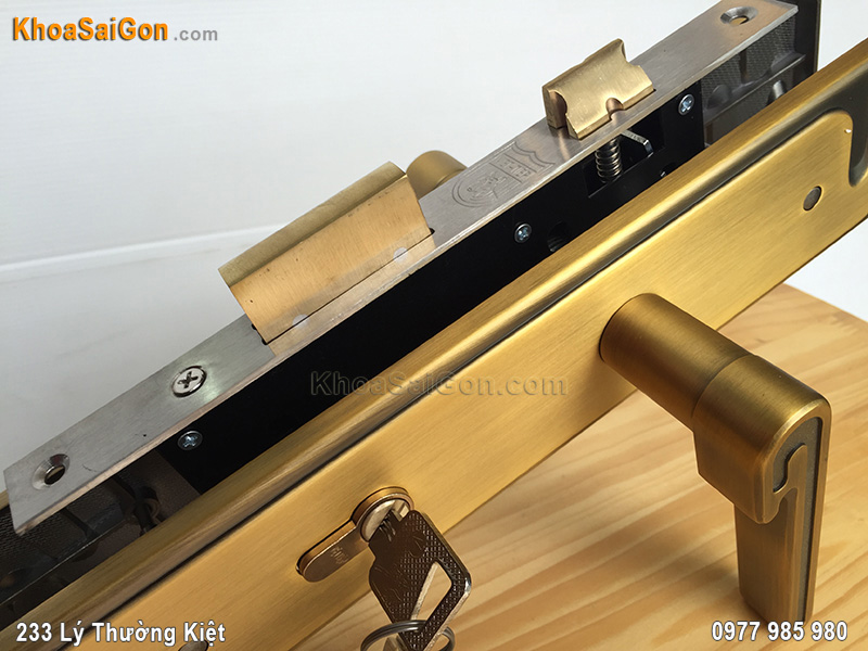 Kh&oacute;a tay nắm cửa ch&iacute;nh Việt Tiệp 04939 - 4