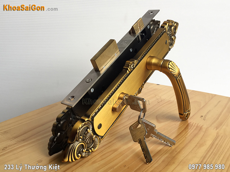 Kh&oacute;a tay nắm cửa ch&iacute;nh Việt Tiệp 04942 - 1