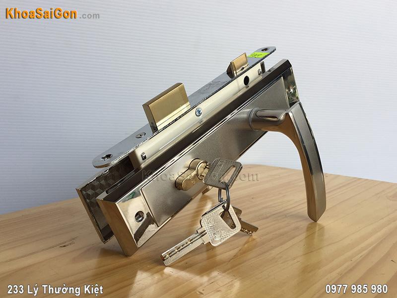 Kh&oacute;a tay gạt cửa đi Việt Tiệp 04908 - 2