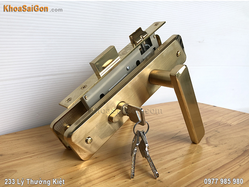 Kh&oacute;a tay nắm cửa ph&ograve;ng Việt Tiệp 04335 - 1