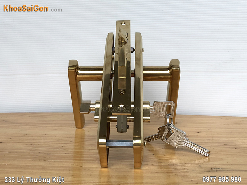 Kh&oacute;a tay nắm cửa ph&ograve;ng Việt Tiệp 04335 - 2