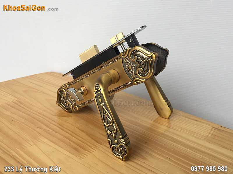 Kh&oacute;a tay nắm cửa th&ocirc;ng ph&ograve;ng Việt Tiệp 04341 - 1