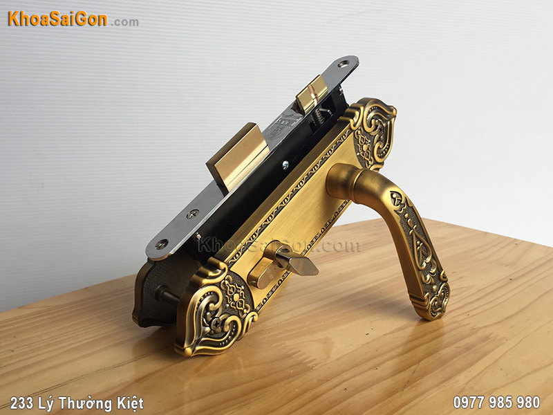 Kh&oacute;a tay nắm cửa th&ocirc;ng ph&ograve;ng Việt Tiệp 04341 - 2
