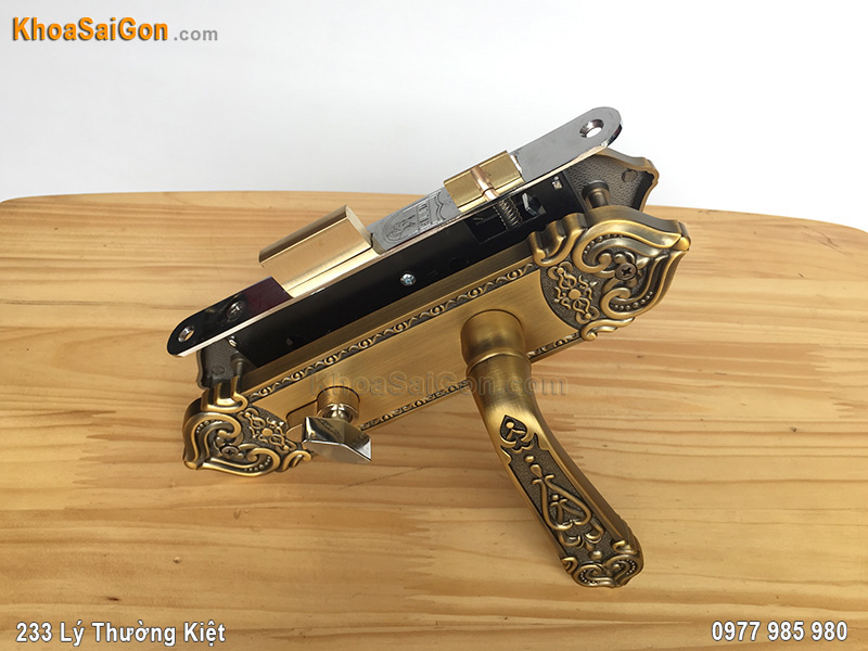 Kh&oacute;a tay nắm cửa th&ocirc;ng ph&ograve;ng Việt Tiệp 04341 - 5