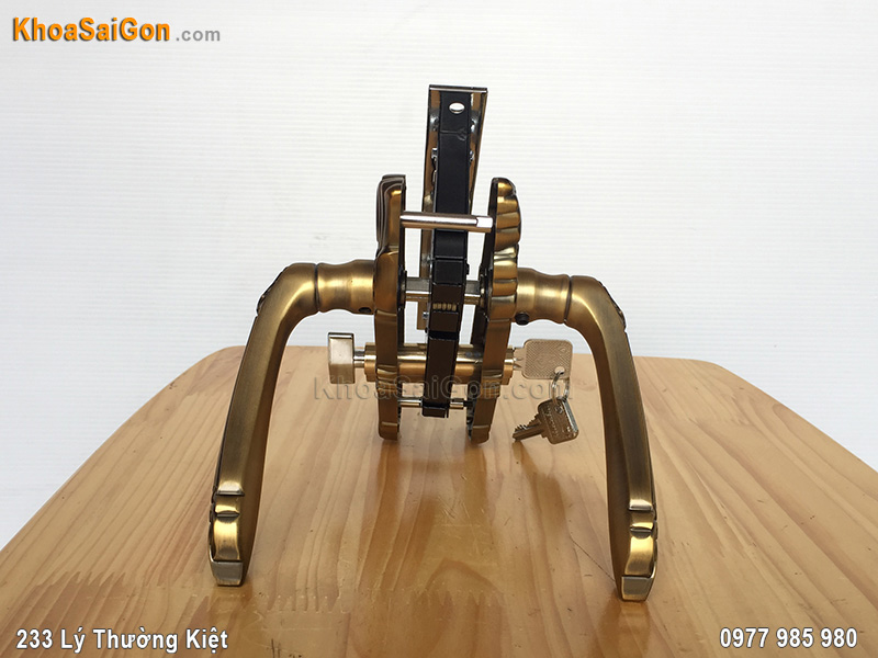 Kh&oacute;a tay nắm cửa th&ocirc;ng ph&ograve;ng Việt Tiệp 04342 - 3