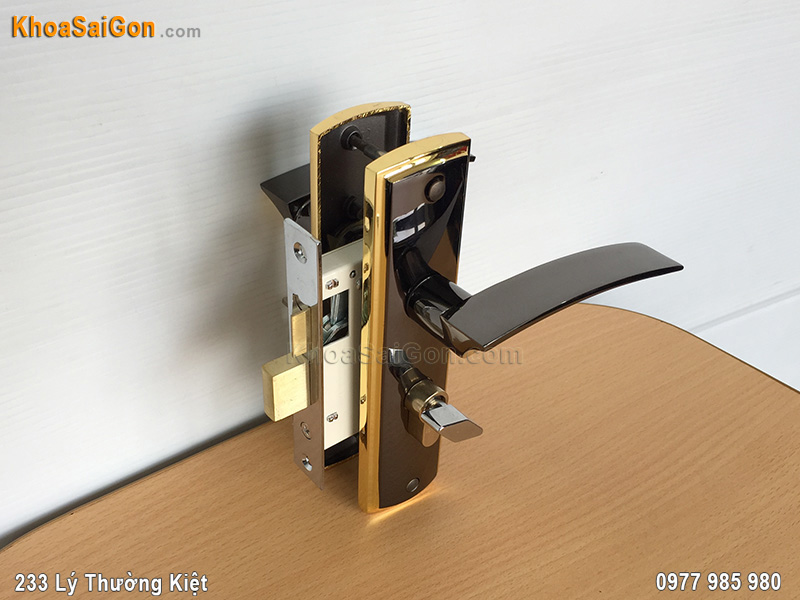 Kh&oacute;a tay gạt cửa th&ocirc;ng ph&ograve;ng Việt Tiệp 04503 - 5