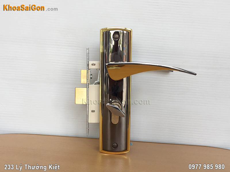 Kh&oacute;a tay gạt cửa th&ocirc;ng ph&ograve;ng Việt Tiệp 04503 - 6