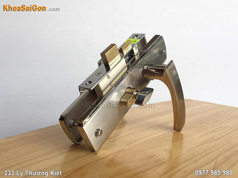 Kh&oacute;a tay nắm cửa th&ocirc;ng ph&ograve;ng Việt Tiệp 04509 - 1